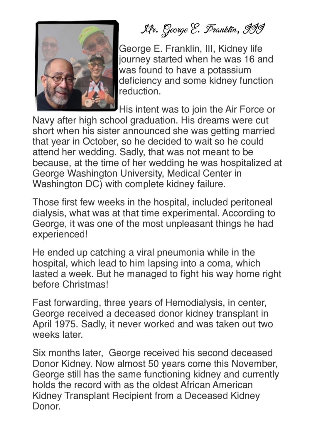 Click to Read George's Bio